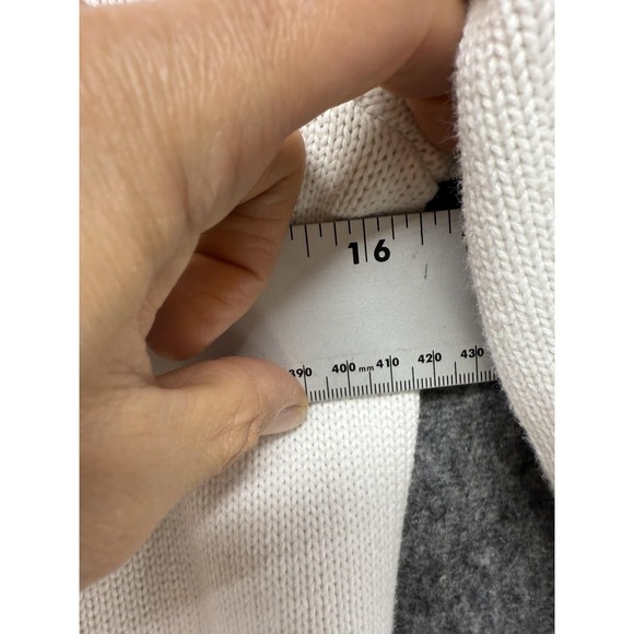 Polo Ralph Lauren Sweater Womens Small White‎ Full Zip Mock Neck Cable Knit Pony - Picture 6 of 12